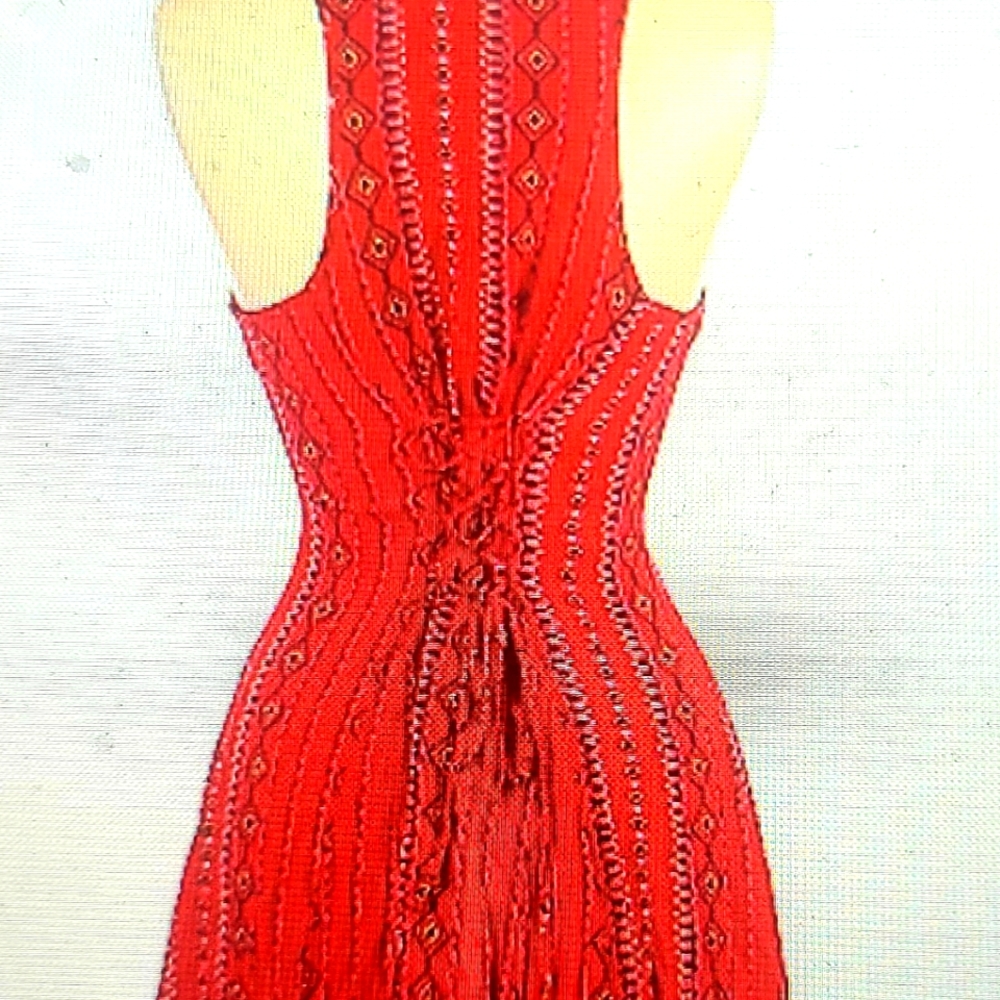 Lace back Tribal Dress